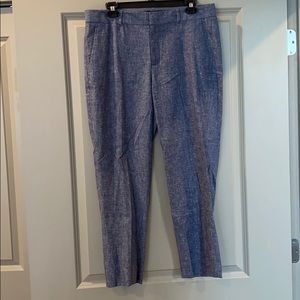 Banana Republic Blue Cropped Dress Pants Size 8